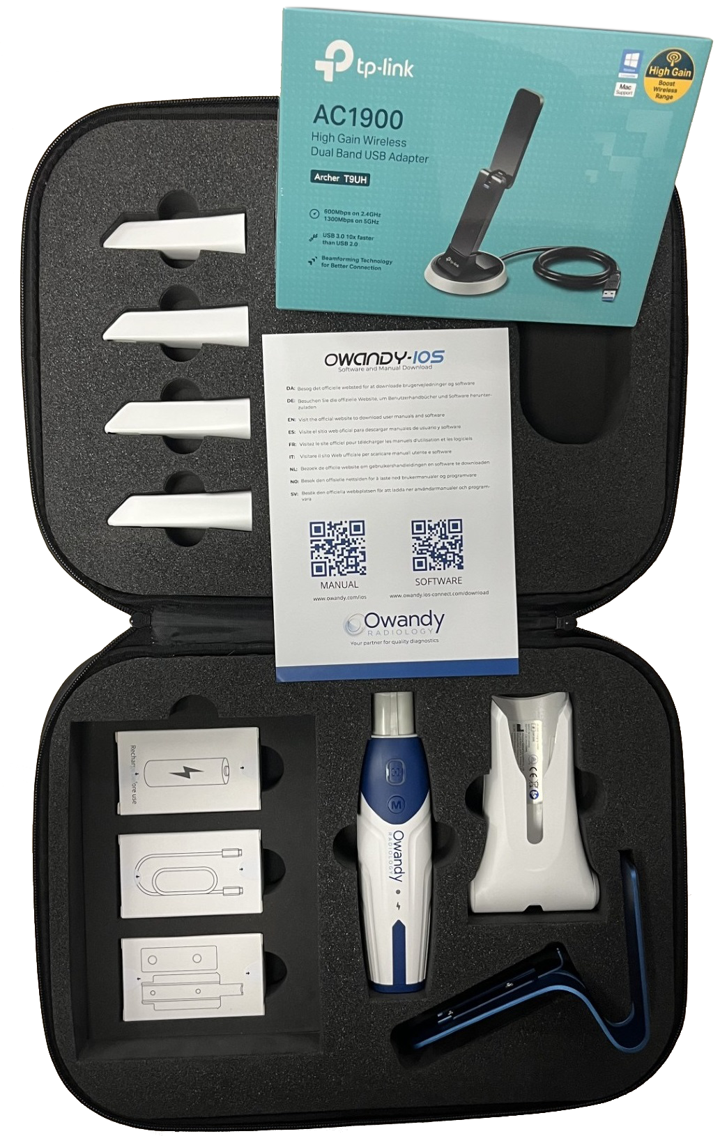 Owandy-IOS – wireless sada v kufríku